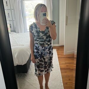 Elegant Floral Print Dress